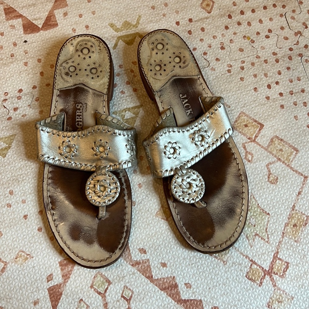 Jack Rogers Jacks Flat Sandal, Gold